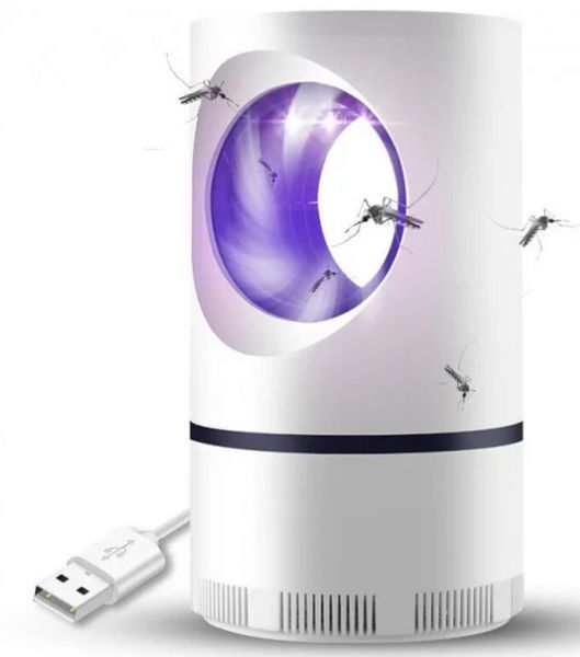 Лампа проти комарів антимоскітна пастка для знищення комах від USB Big Mosquito Killer 360 11006 фото
