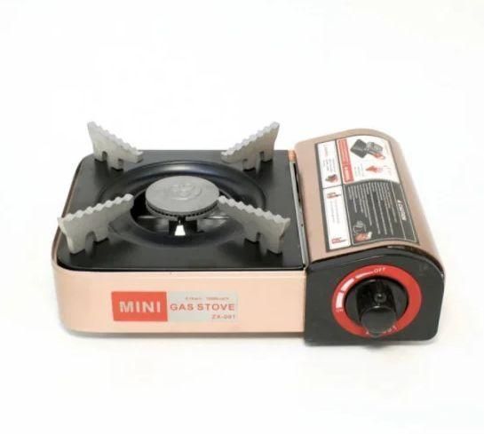 Портативная газовая горелка Mini Gas Stove ZX-001 (R86813) / Туристическая газовая плита R86813 фото