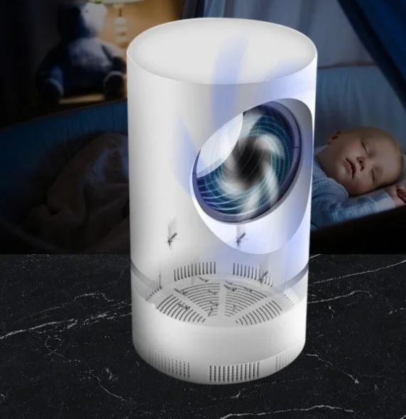 Лампа проти комарів антимоскітна пастка для знищення комах від USB Big Mosquito Killer 360 11006 фото