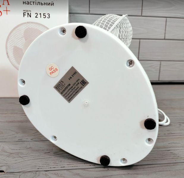 Настольный трехлопастной вентилятор Khata Plus FN 2153 23см 100Вт ( с автоповоротом, 2 скорости) FN 2153 фото