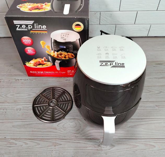 Аерофритюрница Zepline ZP-085 6л 3000W / Безмаслянная электрическая фритюрница ZP-085 фото