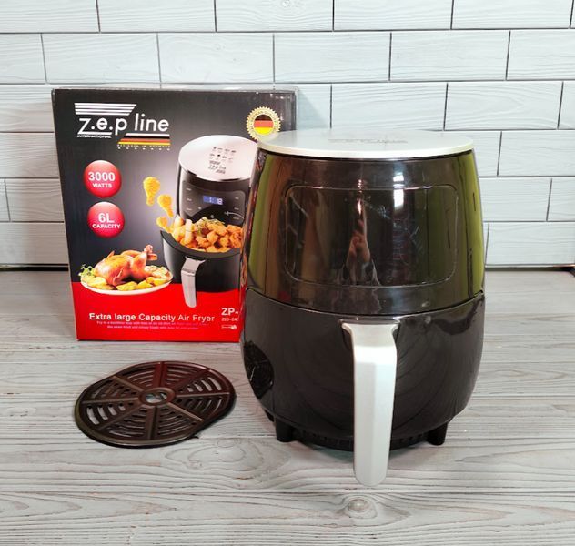 Аерофритюрница Zepline ZP-085 6л 3000W / Безмаслянная электрическая фритюрница ZP-085 фото