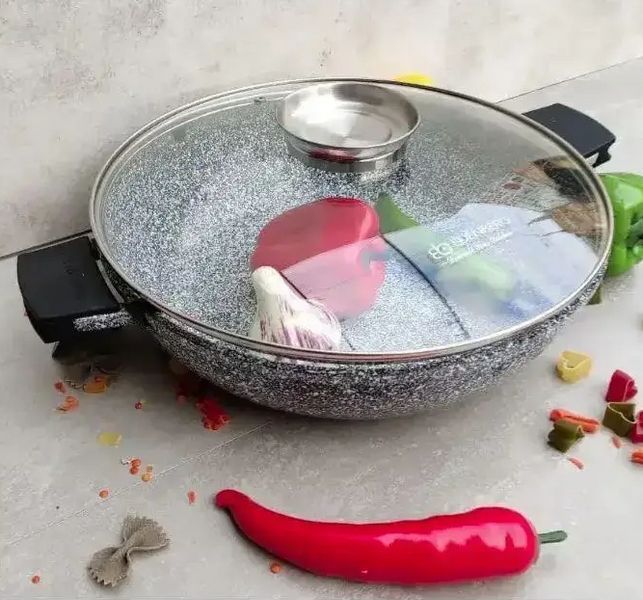 Универсальный сотейник - казан Edenberg EB-8041 ( 28см / 3,3л) с антипригарным мраморным покрытием и крышкой EB-8041 фото