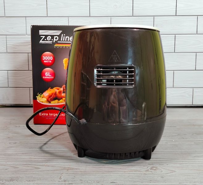 Аерофритюрница Zepline ZP-085 6л 3000W / Безмаслянная электрическая фритюрница ZP-085 фото