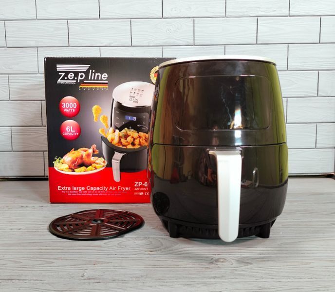 Аерофритюрница Zepline ZP-085 6л 3000W / Безмаслянная электрическая фритюрница ZP-085 фото