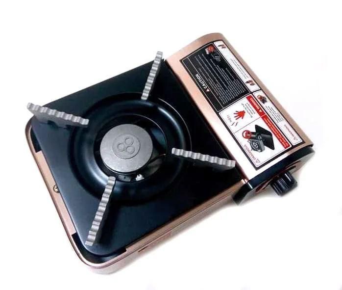Портативная газовая горелка Mini Gas Stove ZX-001 (R86813) / Туристическая газовая плита R86813 фото