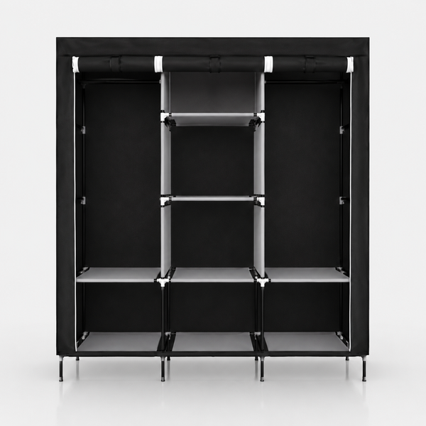 Шкаф складной тканевый на 3 секции Storage Wardrobe 88130 (130х45х175 см) 88130 фото