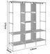 Шкаф складной тканевый на 3 секции Storage Wardrobe 88130 (130х45х175 см) 88130 фото 7