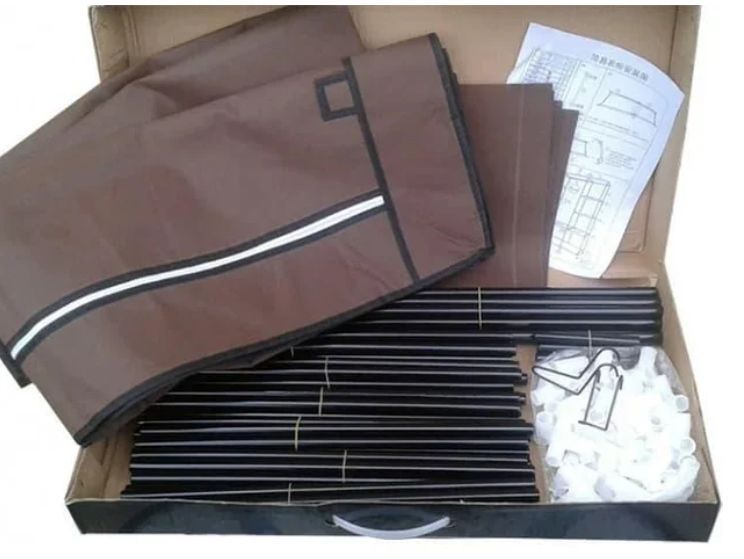 Шкаф складной тканевый на 3 секции Storage Wardrobe 88130 (130х45х175 см) 88130 фото
