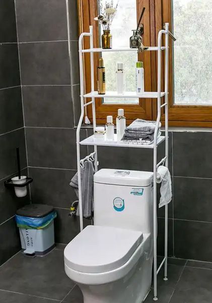Полка-стеллаж напольная для туалета / Этажерка в туалет над унитазом Toilet Rack R30895 R30895 фото