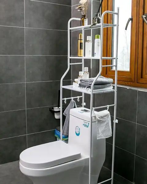 Полка-стеллаж напольная для туалета / Этажерка в туалет над унитазом Toilet Rack R30895 R30895 фото