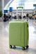 Средний дорожный чемодан полипропилен Travel world 36983М-GR (Green/Зеленый) на колесах и кодовым замком R36983М-GR фото 1