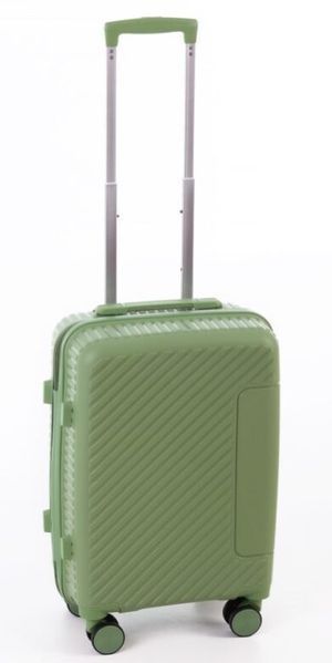 Малый дорожный чемодан полипропилен Travel world R36983S-GR (Green/Зеленый) на колесах и кодовым замком R36983S-GR фото