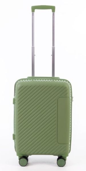 Малый дорожный чемодан полипропилен Travel world R36983S-GR (Green/Зеленый) на колесах и кодовым замком R36983S-GR фото