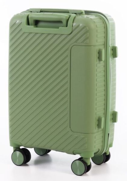 Малый дорожный чемодан полипропилен Travel world R36983S-GR (Green/Зеленый) на колесах и кодовым замком R36983S-GR фото