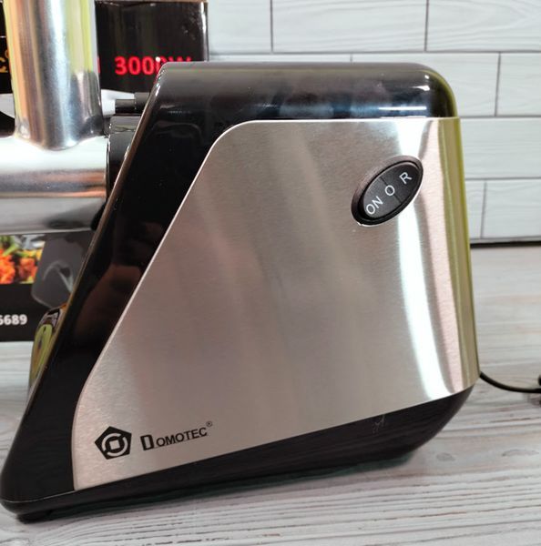 Мясорубка Domotec MS-2024 3000Вт с томатной соковыжималкой, теркой/шинковкой и реверсивными функциями MS-2024 фото