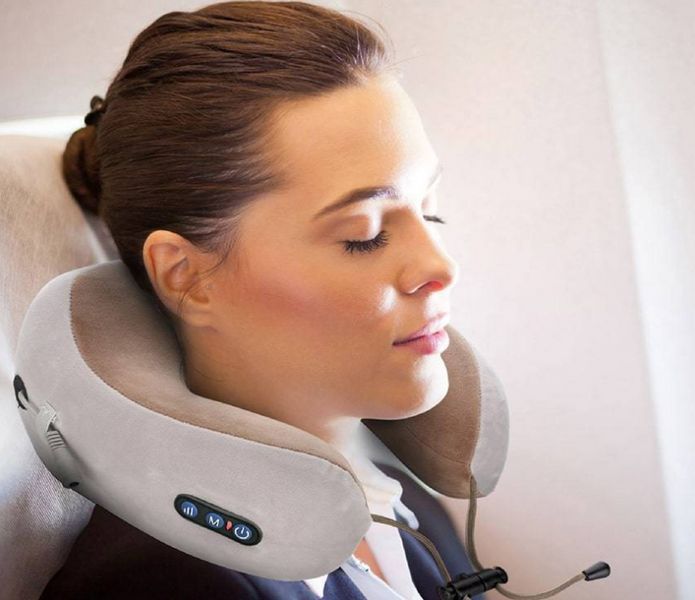 Массажная подушка для шеи (от аккумулятора) Massage Pillow SHAKE (WM-004) Массажер для шеи WM-004 фото