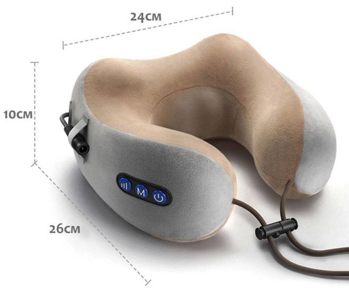Массажная подушка для шеи (от аккумулятора) Massage Pillow SHAKE (WM-004) Массажер для шеи WM-004 фото