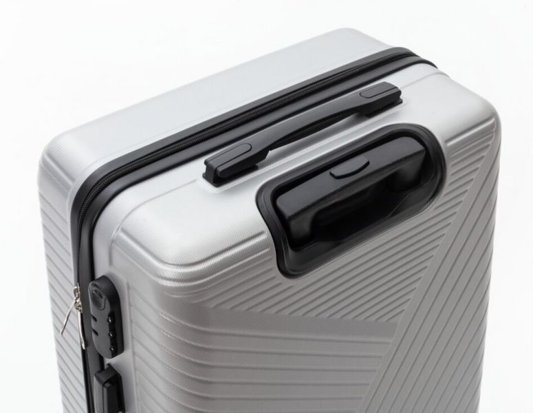 Набір дорожніх валіз 3 шт. ABS-пластик Travel World R33467-GR (сірий) на колесах R33467-GR (Серый) фото
