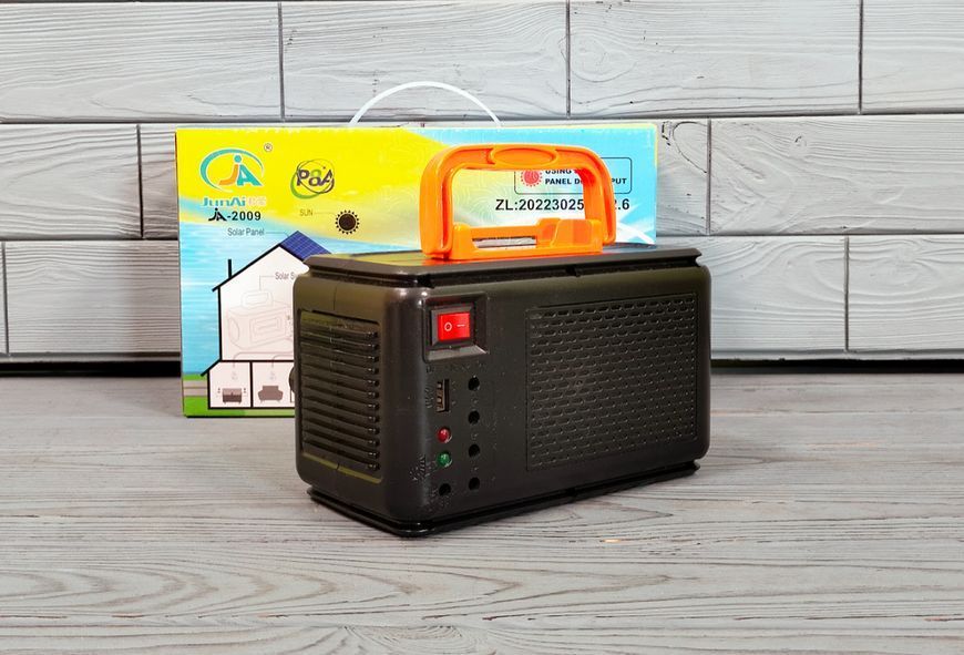 Сонячна станція/ліхтар-світильник акумуляторний з PowerBank + 3 лампочки JA-2009 JA-2009 фото