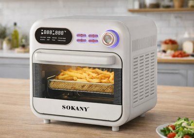 Духовка-аерофритюрниця Sokany SK-10003 18 л, 1800 Вт, фритюрниця без олії SK-10003 фото