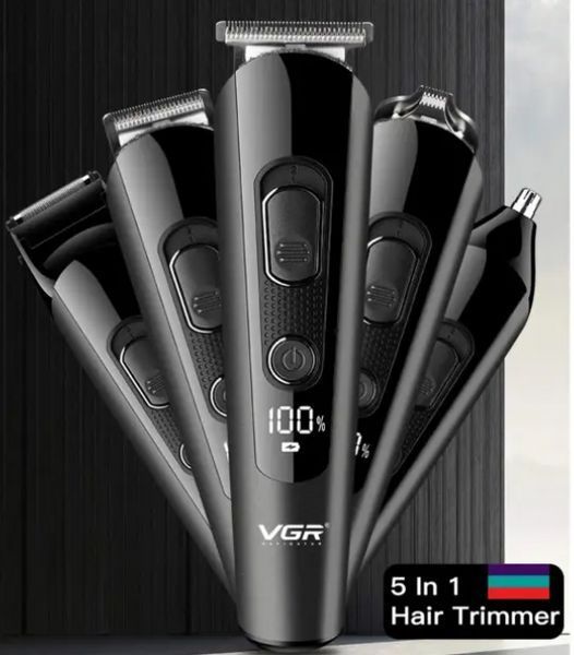 Машинка для стрижки VGR V-175 5в1 / Универсальная машинка для стрижки / Триммер V-175 фото