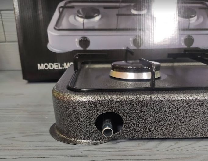 Настольная газовая плита 3 конфорки Таганок DOMOTEC MS-6603 для баллонного газа для дачи, дома, квартиры 6603 фото