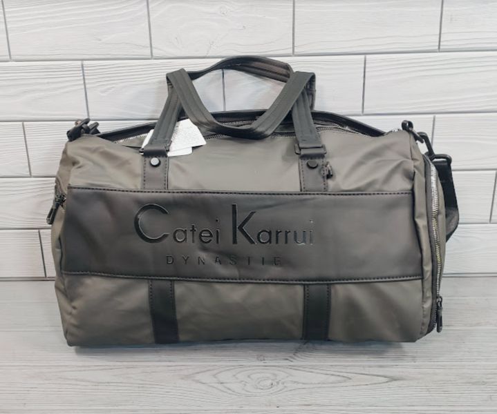 Сумка спортивна/дорожня розмір 45*25*23 см Catei Karrui A-50015/Плечовий ремінь/Відділення для взуття A-50015 - Черн фото