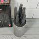Набор кухонных ножей на подставке Bohmann BH-6165 6 предметов / Ножи на кухню Серый BH-6165-красн фото 4