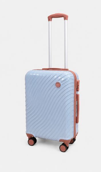 Дорожня валіза маленька S Travel World R42140-S-LB 55&times;38&times;23 см сріблясто-блакитний з коліщатками R42140-S-LB фото