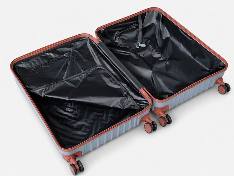 Дорожня валіза маленька S Travel World R42140-S-LB 55&times;38&times;23 см сріблясто-блакитний з коліщатками R42140-S-LB фото
