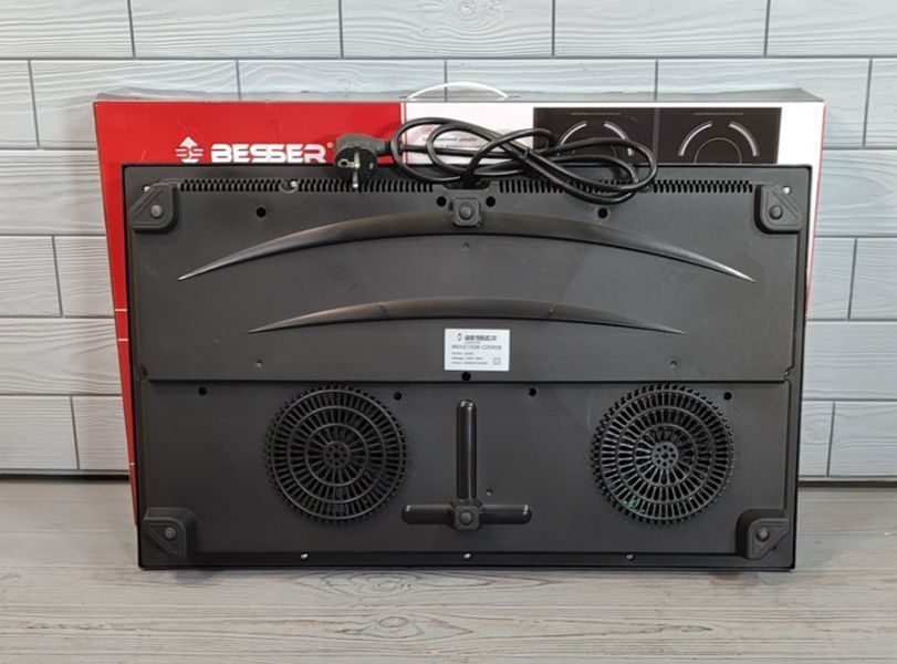 Настольная двухконфорочная индукционная плита Besser Professional 10364, 2000+1500 Вт, стеклокерамика 10364 фото