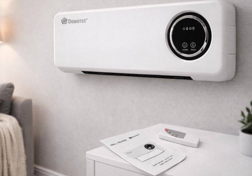 Настенный обогреватель Domotec MS-5963 White 2000Вт с пультом и сушилкой зима/лето MS-5963 фото