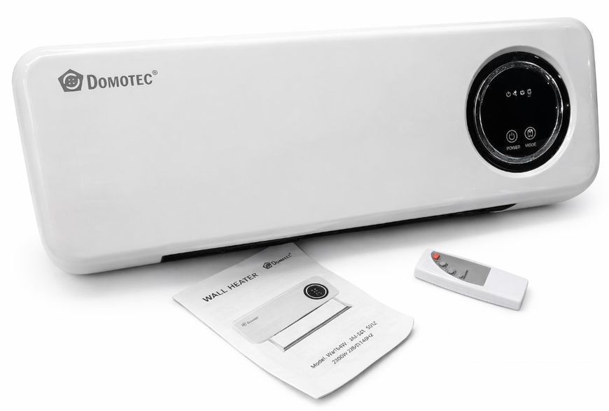 Настенный обогреватель Domotec MS-5963 White 2000Вт с пультом и сушилкой зима/лето MS-5963 фото