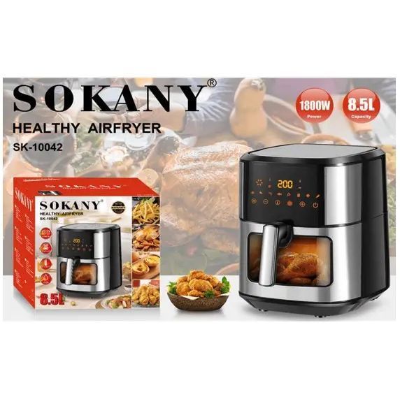 Аерофритюрниця Sokany SK-10042 8.5 л, 1800 Вт, багатофункціональна мультипіч для дому SK-10042 фото