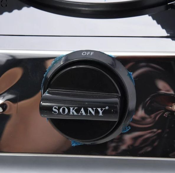 Настільна газова плита на 2 конфорки Sokany SK-07022 / Газовий таганок SK-07022 фото