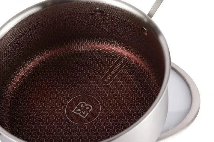 Кастрюля нержавеющая сталь (3,5л / 22см) Edenberg EB-17057 антипригарное покрытие EB-17057 фото