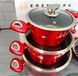 Набор кухонной посуды 12 предметов Edenberg EB-5614 /&nbsp;Набор кастрюль (казанов) с мраморным покрытием EB-5614 фото 3