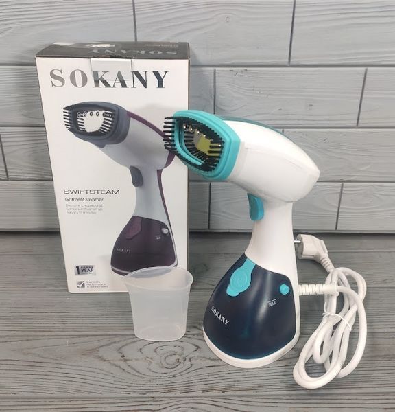 Ручной отпариватель вертикальный SOKANY AJ-2205 1500W / Пароочиститель для одежды AJ-2205 фото