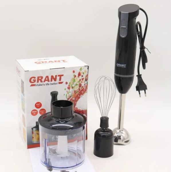 Багатофункціональний занурювальний блендер GRANT GR7015 800 Вт 3 в 1 GR-7015 фото