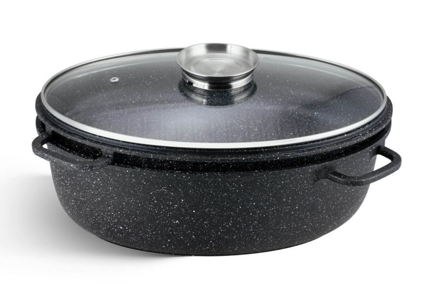 Велика гусятниця Styleberg ST-3034 з мармуровим покриттям і кришкою-сковородою ST-3034 фото