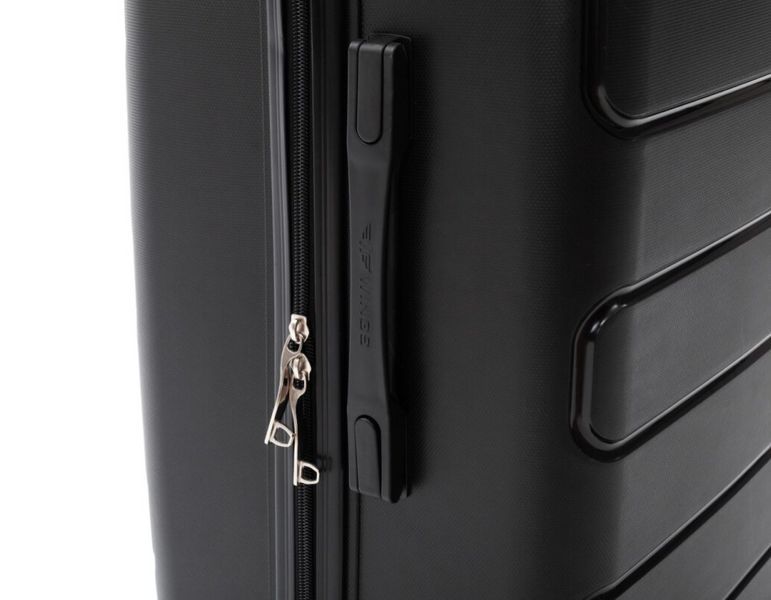 Набір дорожніх валіз 3 шт. поліпропілен Wings R33480-Чорний на колесах, кодовий замок R33480-Черный фото