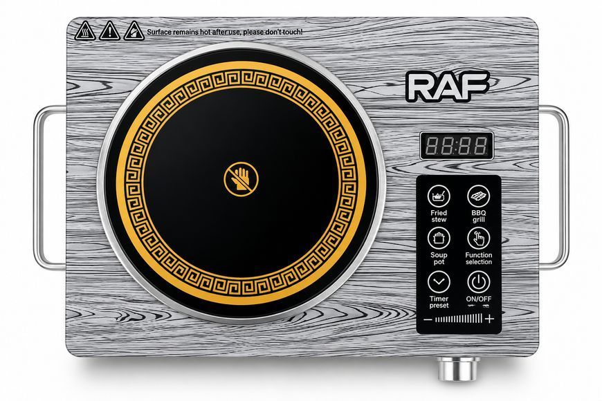 Электрическая инфракрасная плита RAF 8028 R, 3500 Вт, одноконфорочная для дома и дачи 8028 R фото