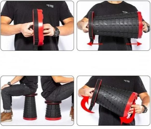 Портативный выдвижной складной стул Retractable Folding Stools Туристический стул GR-3985 фото