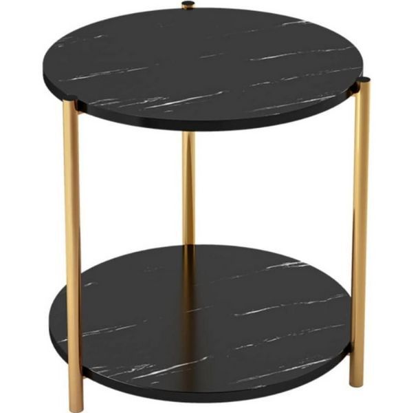 Журнальний квадратний столик Modern Home M50267, 2 яруси, 40&times;40&times;43 см, компактний і стильний M50267 фото