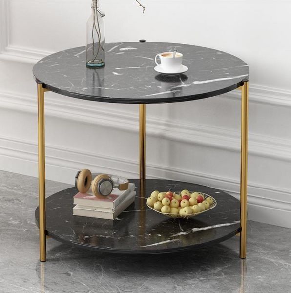 Журнальний квадратний столик Modern Home M50267, 2 яруси, 40&times;40&times;43 см, компактний і стильний M50267 фото