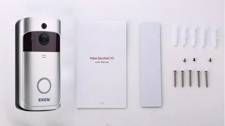Бездротовий відео дзвінок - вічко WI-Fi відеодомофон Eken V5 фото