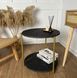 Журнальний квадратний столик Modern Home M50267, 2 яруси, 40&times;40&times;43 см, компактний і стильний M50267 фото 2