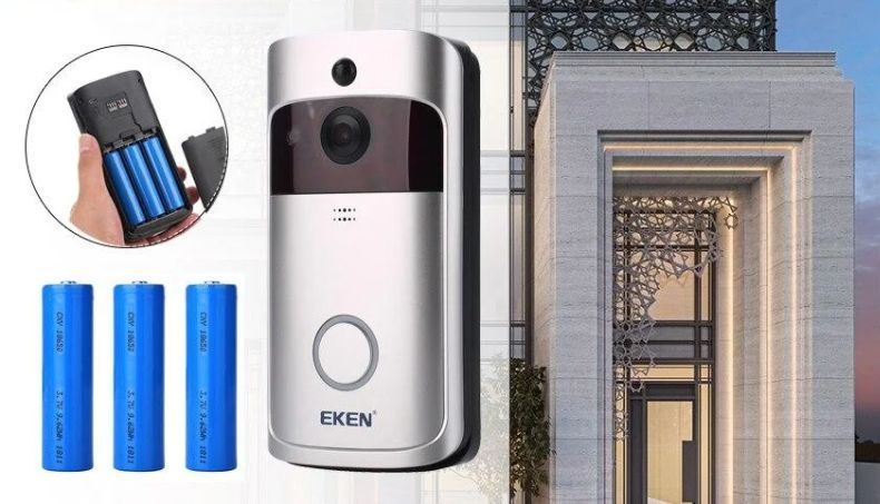 Бездротовий відео дзвінок - вічко WI-Fi відеодомофон Eken V5 фото