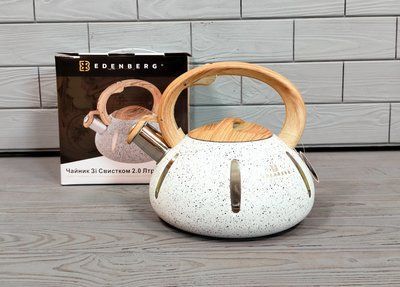 Чайник со свистком из нержавеющей стали 2л Edenberg EB-8844 / Чайник для плиты EB-8844-черн фото
